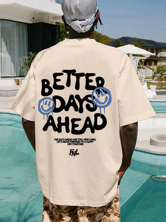 ZUPHAR Better Days Ahead Oversized Cotton T-Shirt