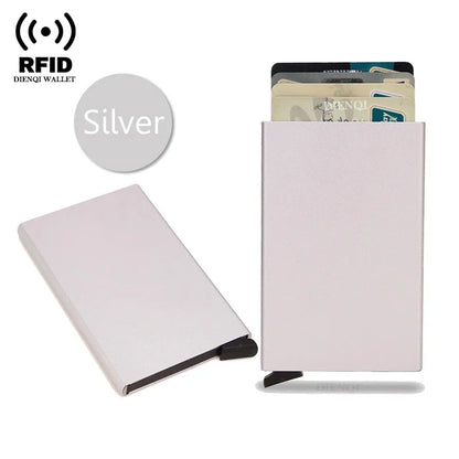 RFID Smart Pop-Up Wallet – Ultra-Slim Metal Card Holder