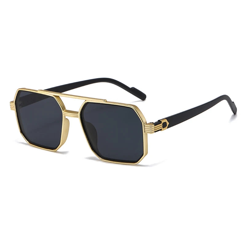 Double Beam Large Frame Sunglasses - Retro Oversized Style | Unisex UV400