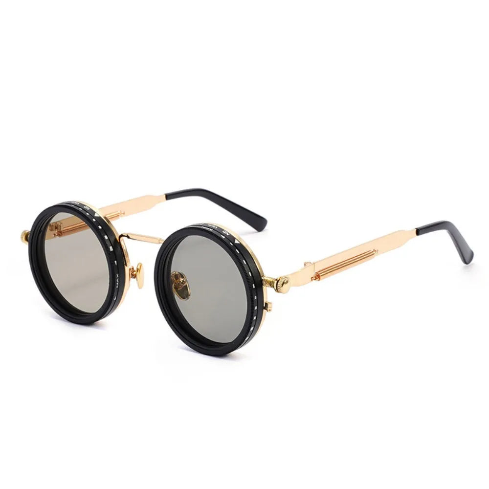 Vintage Steampunk Round Sunglasses