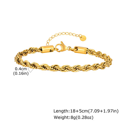 ZUPHAR Bold Gold Chain Bracelet for Men – Stainless Steel Streetwear