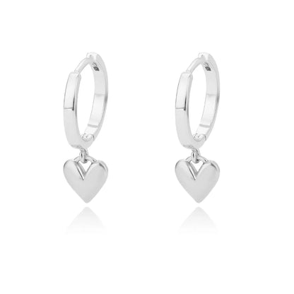 ZUPHAR Heart Stud Earrings — Stainless Steel, Gold & Silver