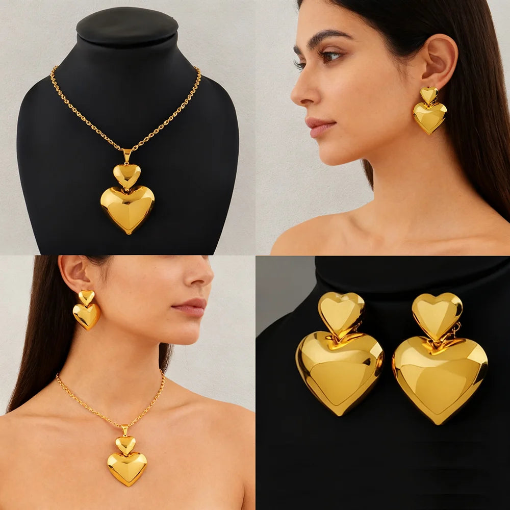 ZUPHAR — Dubai Gold Jewelry Set | 24K Gold Plated 4-Piece Collection for Women