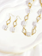Gold-Tone Simulated Pearl Jewelry Set