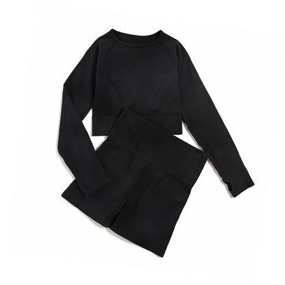 WAREBALL SculptFlex™ Seamless Yoga Set – High Waist Contour Gym Wear