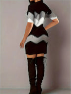 ZUPHAR™ Curve Geometric Slim Fit Dress