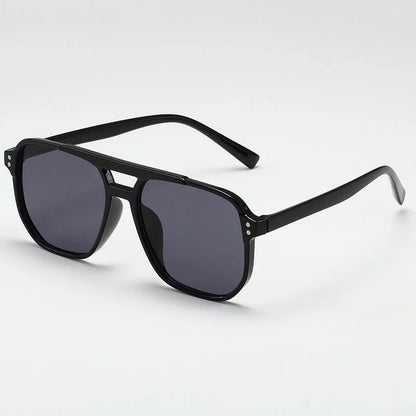 Lunettes de soleil vintage homme femme, grandes lunettes de soleil carrées homme, marque de créateur, lunettes de soleil unisexes, verres noirs, lunettes de soleil homme femme UV400