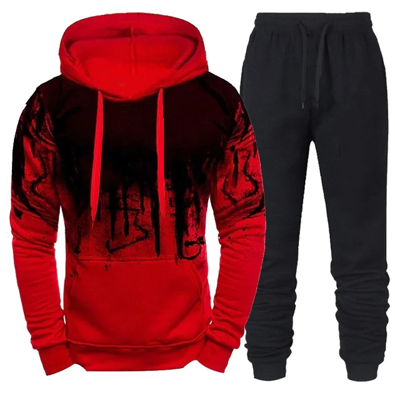 ZUPHAR™ Men’s Printed Casual Tracksuit Set