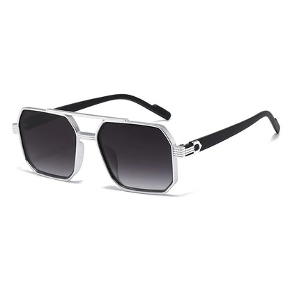Double Beam Large Frame Sunglasses - Retro Oversized Style | Unisex UV400