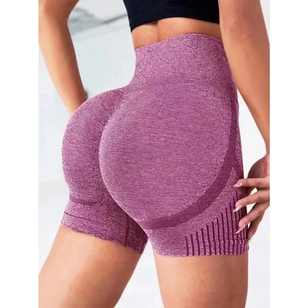 Sculpting High-Waist Yoga Shorts