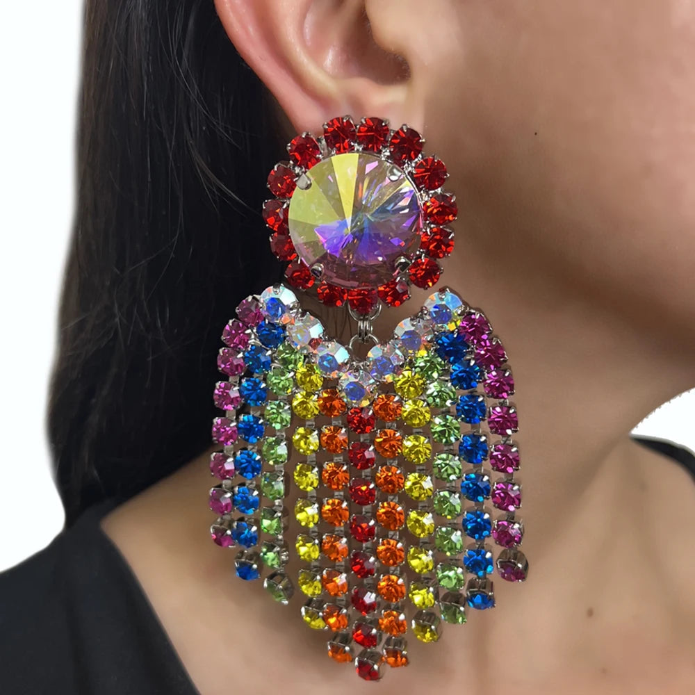 ZUPHAR™ gold crystal earrings and ring set – glamorous fashion jewelry