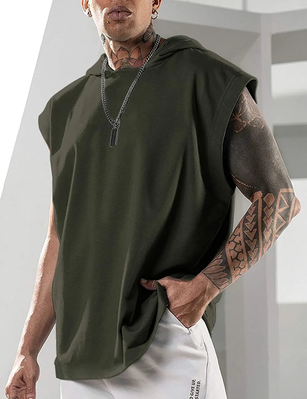 ZUPHAR™ Streetwear Sleeveless Hooded Tank Top