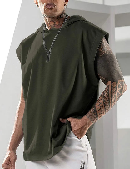 ZUPHAR™ Streetwear Sleeveless Hooded Tank Top