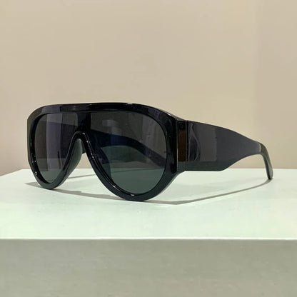 Oversized Shield Gradient Sunglasses – Unisex