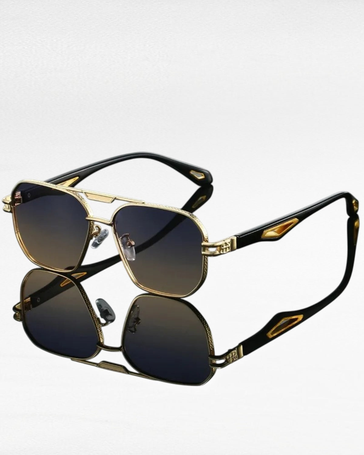 ZUPHAR™ Vintage Square Sunglasses – Double Bridge UV400 Gradient Lenses