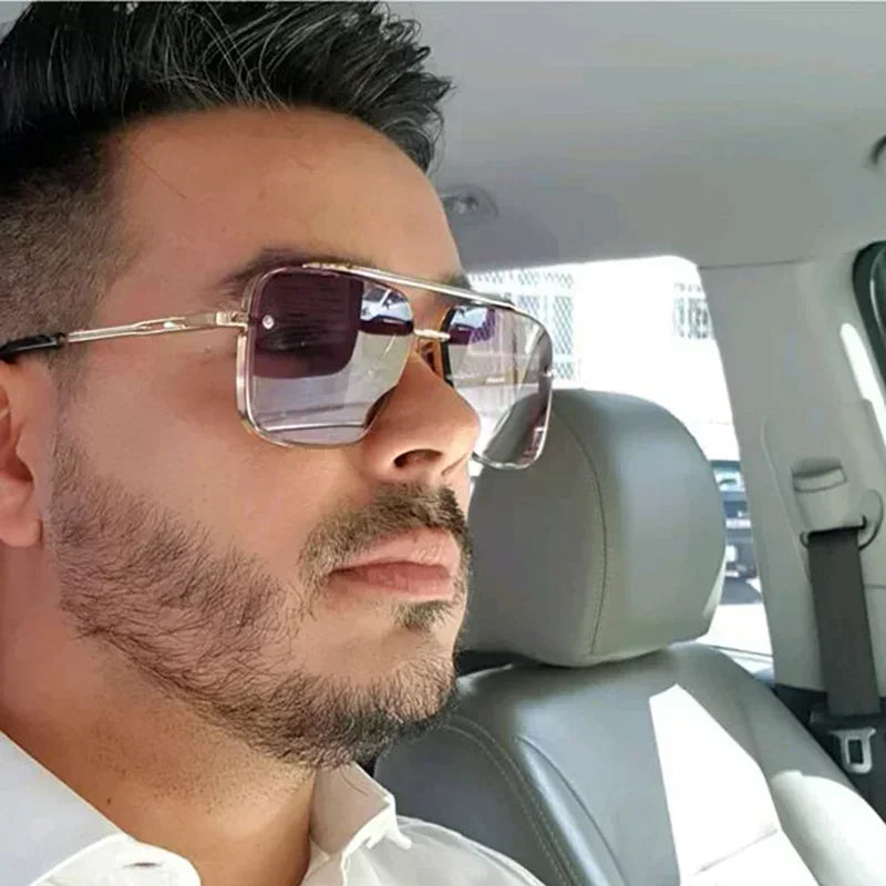 Fashion Square Pilot Sunglasses – Men & Women | UV400 Gradient Lenses