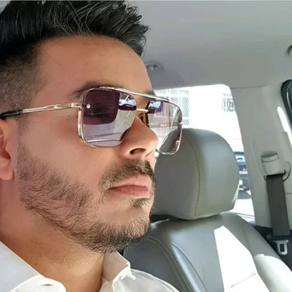 Fashion Square Pilot Sunglasses – Men & Women | UV400 Gradient Lenses