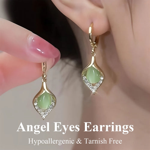Angel Eyes Cat Eye Drop Earrings