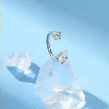 ZUPHAR CZ Nose Rings & Studs Set – Stainless Steel Body Jewelry 18G