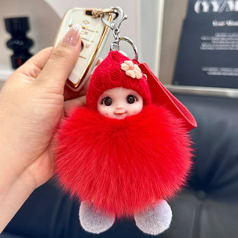 Fluffy Doll Keychain