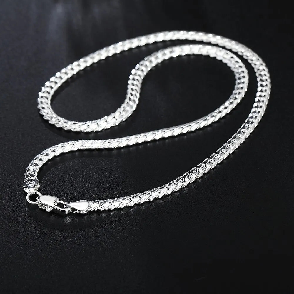 ZUPHAR™ 925-Stamped Silver Snake Chain Necklace & Bracelet