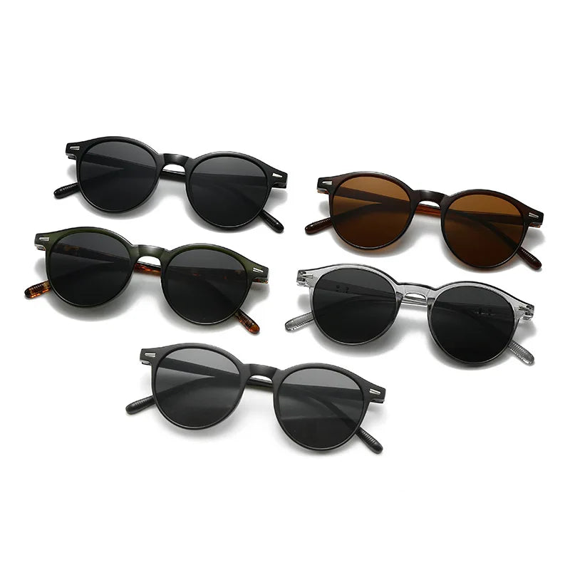 Unisex Round Mirrored Sunglasses