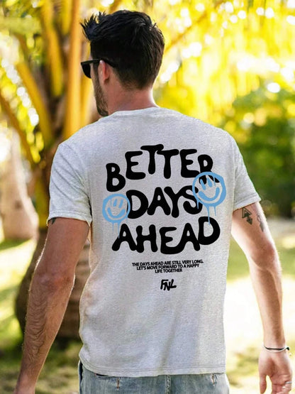 ZUPHAR Better Days Ahead Oversized Cotton T-Shirt