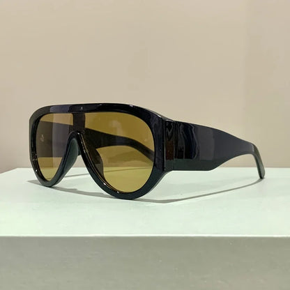 Oversized Shield Gradient Sunglasses – Unisex