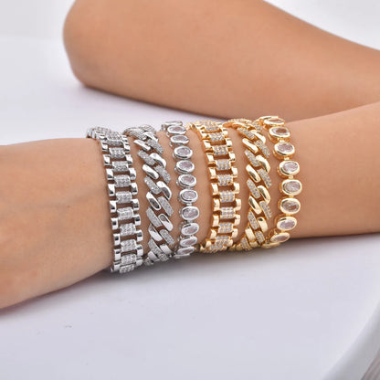 ZUPHAR™ Luxe Crystal Gold Chain Bracelet