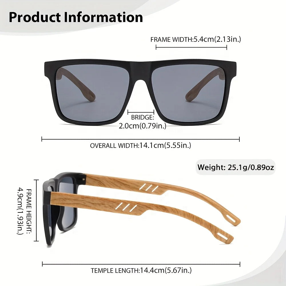 ZUPHAR™ Men’s UV400 Square Travel Sunglasses