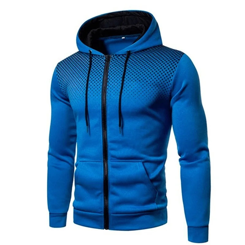 ZUPHAR™ Men’s Polka Dot Zip Hoodie