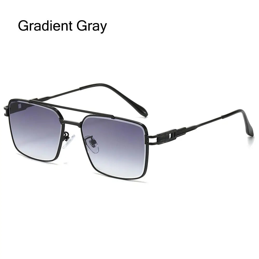 Double Bridge Cut-Edge Sunglasses UV400 — Unisex Gradient Shades | ZUPHAR
