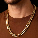 ZUPHAR™ Chaîne cubaine dorée pour homme