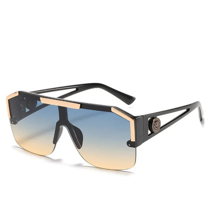 Oversized Rectangle Sunglasses - Gradient Anti-Reflective Lenses | Unisex Sport