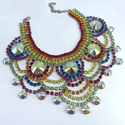 ZUPHAR™ colorful crystal jewelry set for women – rave and party accessories