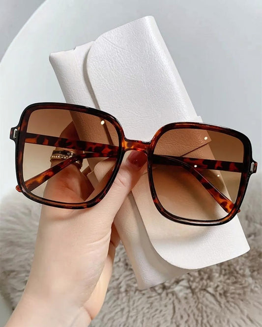ZUPHAR™ Oversized Tortoise Square Sunglasses – UV Protection