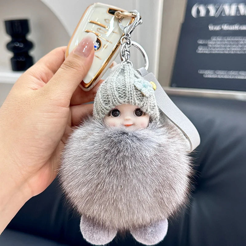 Fluffy Doll Keychain