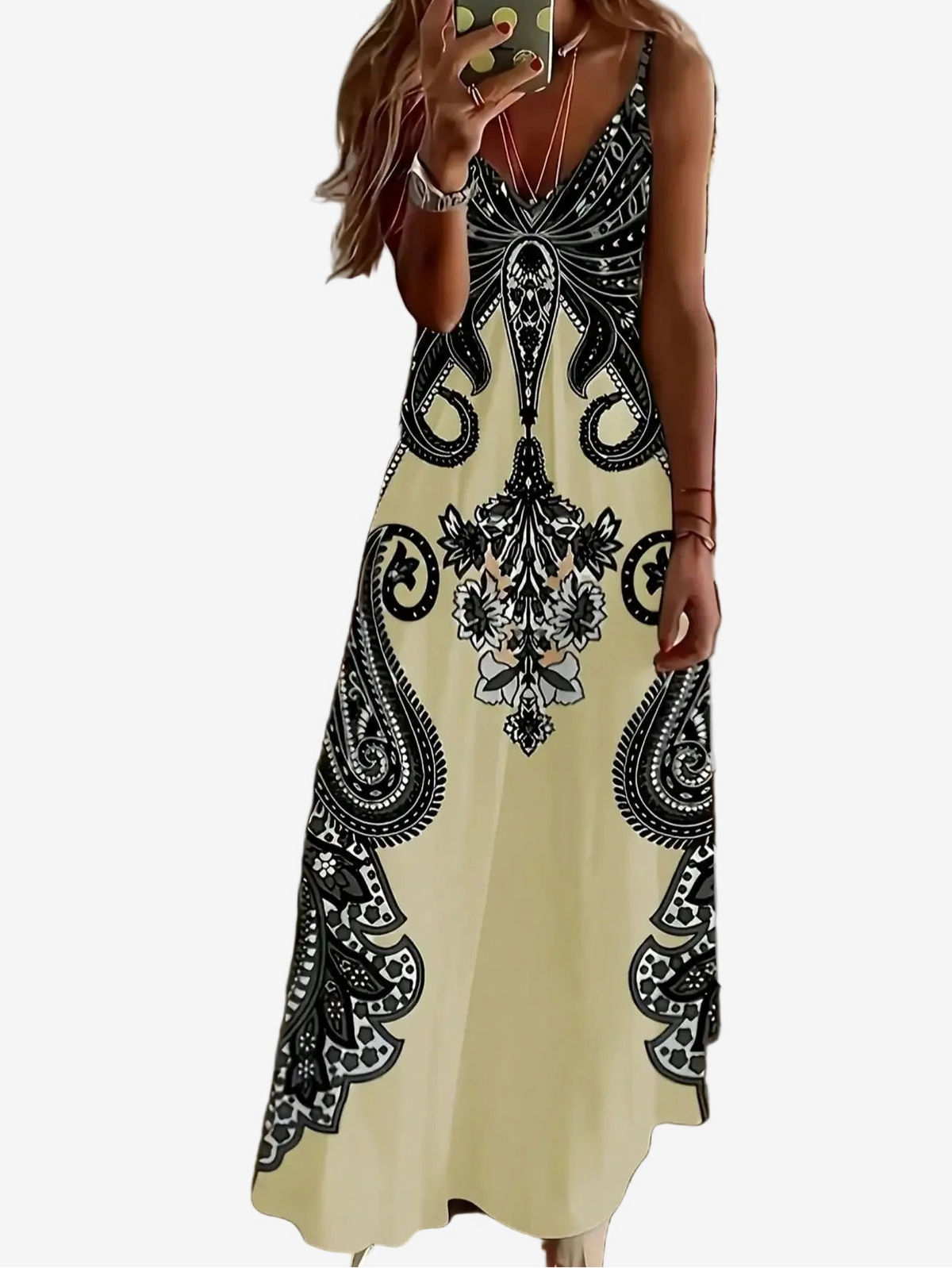 ZUPHAR™ Boho V-Neck Summer Maxi Dress