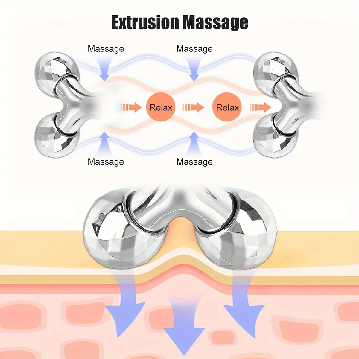 ZUPHAR™ 3D Y-Shape Facial Roller Massager