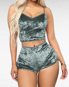 Women’s Velvet Pajama Set