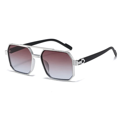 Double Beam Large Frame Sunglasses - Retro Oversized Style | Unisex UV400