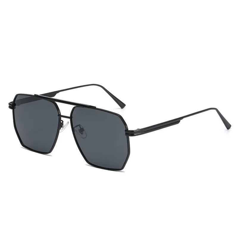 ZUPHAR Polarized Square Sunglasses — Vintage Metal Frame, UV400, Unisex