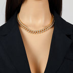 Cuban Chain Necklace & Bracelet Set