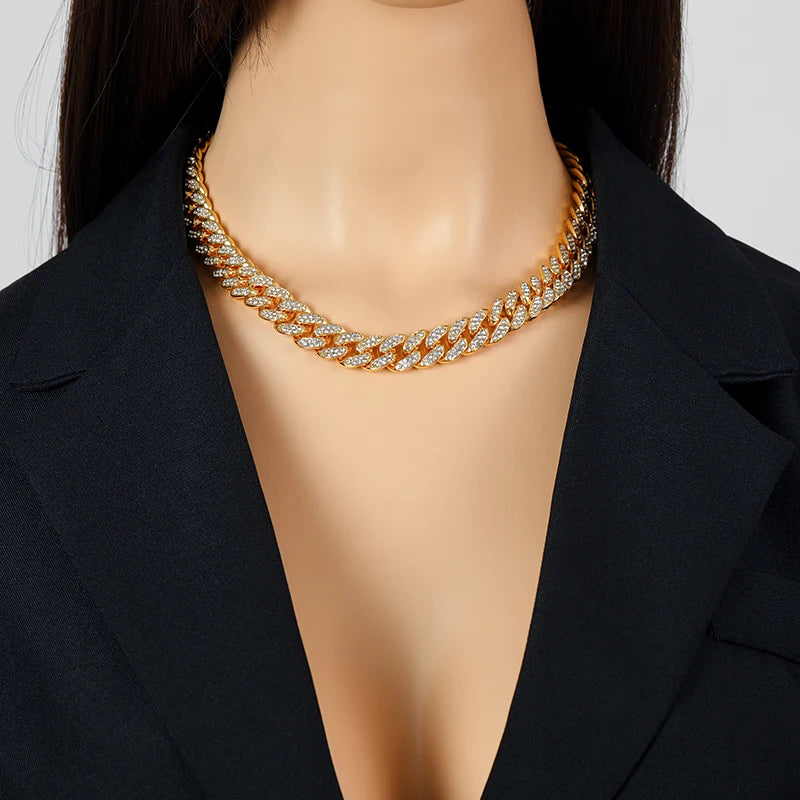 Cuban Chain Necklace & Bracelet Set — Women | ZUPHAR