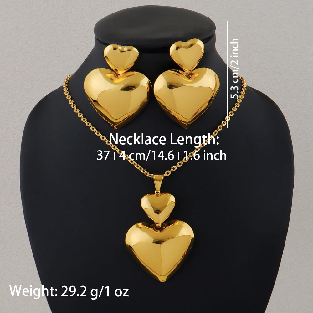 ZUPHAR — Dubai Gold Jewelry Set | 24K Gold Plated 4-Piece Collection for Women