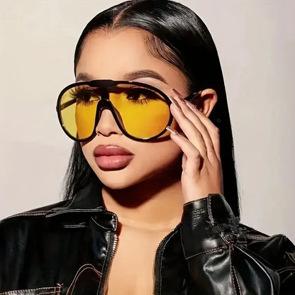 Oversized Square Sunglasses — UV400 Punk Retro Shades | Unisex