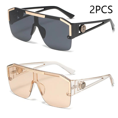 Oversized Rectangle Sunglasses - Gradient Anti-Reflective Lenses | Unisex Sport