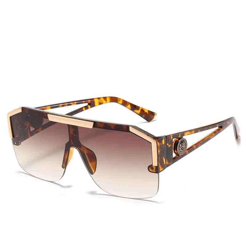 Oversized Rectangle Sunglasses - Gradient Anti-Reflective Lenses | Unisex Sport