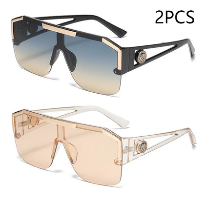 Oversized Rectangle Sunglasses - Gradient Anti-Reflective Lenses | Unisex Sport