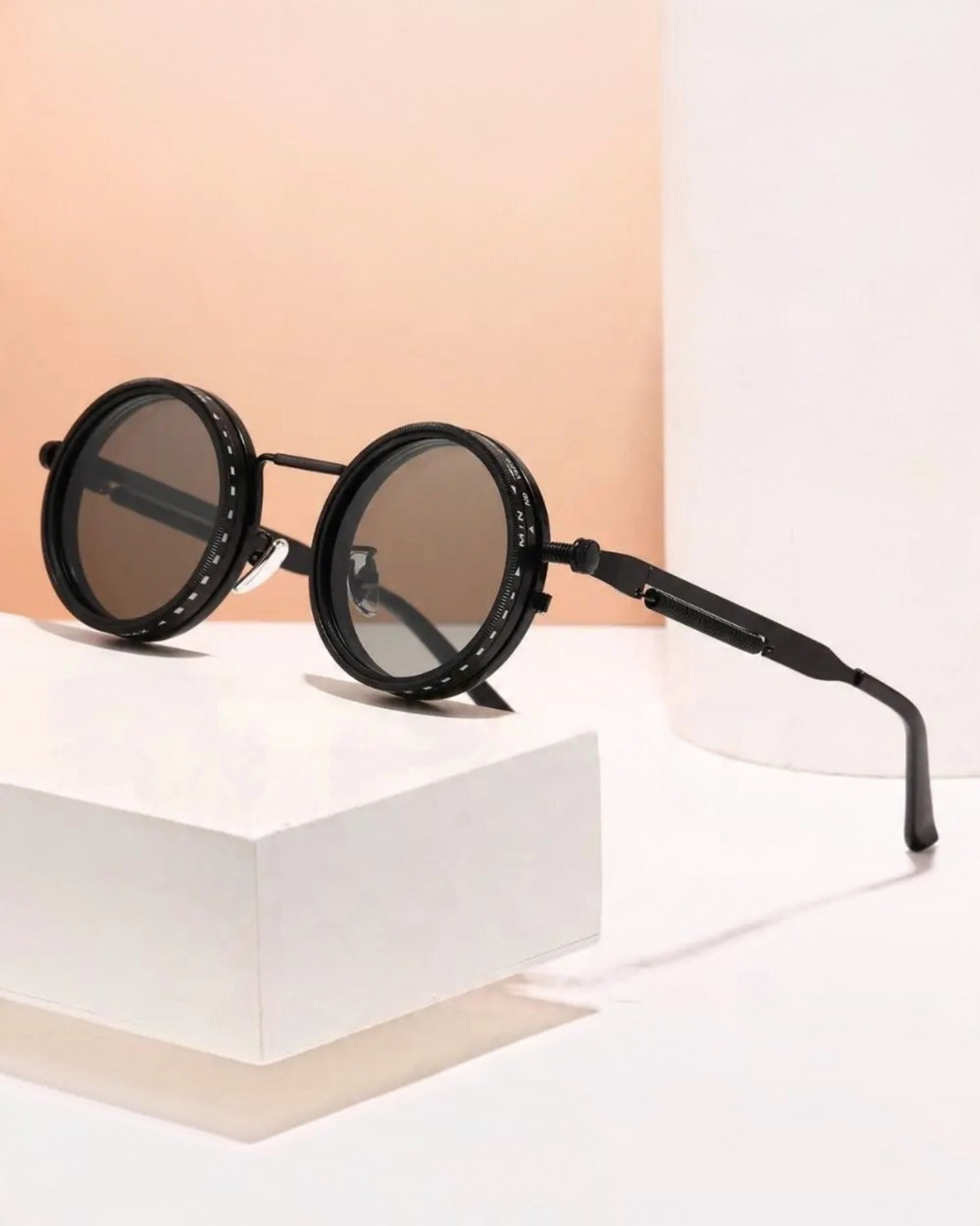 Vintage Steampunk Round Sunglasses